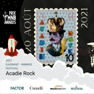Acadie Rock wins Festival of the year award by Music NB!
